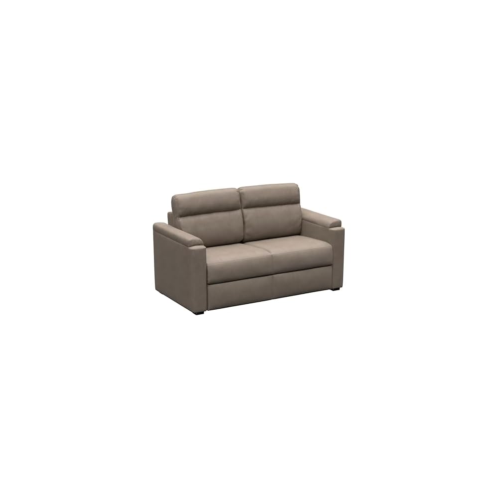 Thomas Payne Signature Heritage Series 62" Driftwood RV Clickback Sleeper Sofa with Automatic, Adjustable Fold-Out Legs, Four Reclining Positions, Easy Transition - 2024044222