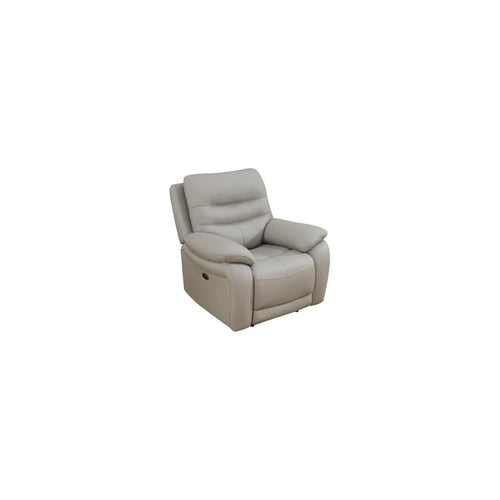 1-seat Recliner Chair Grey Genuine Leather Living Room