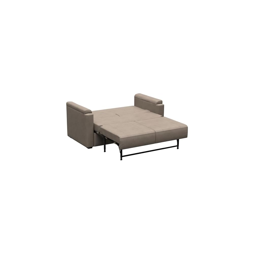 Thomas Payne Signature Heritage Series 62" Driftwood RV Clickback Sleeper Sofa with Automatic, Adjustable Fold-Out Legs, Four Reclining Positions, Easy Transition - 2024044222