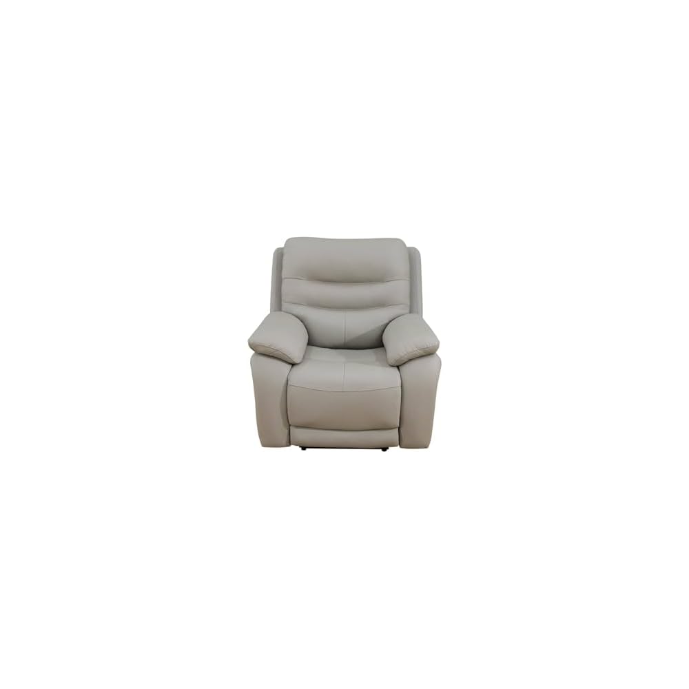 1-seat Recliner Chair Grey Genuine Leather Living Room