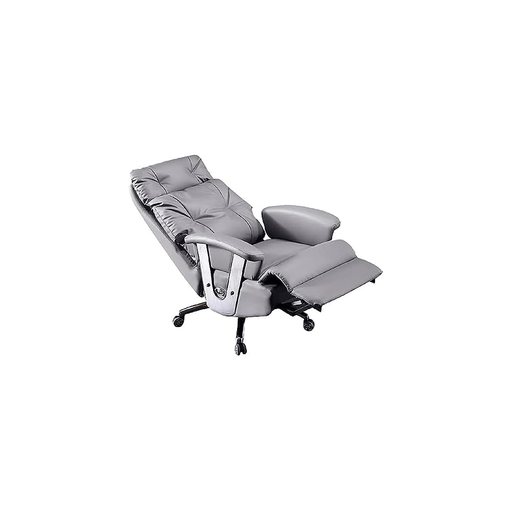 Electric Full Reclining Office Chair with Footstool Management(D)