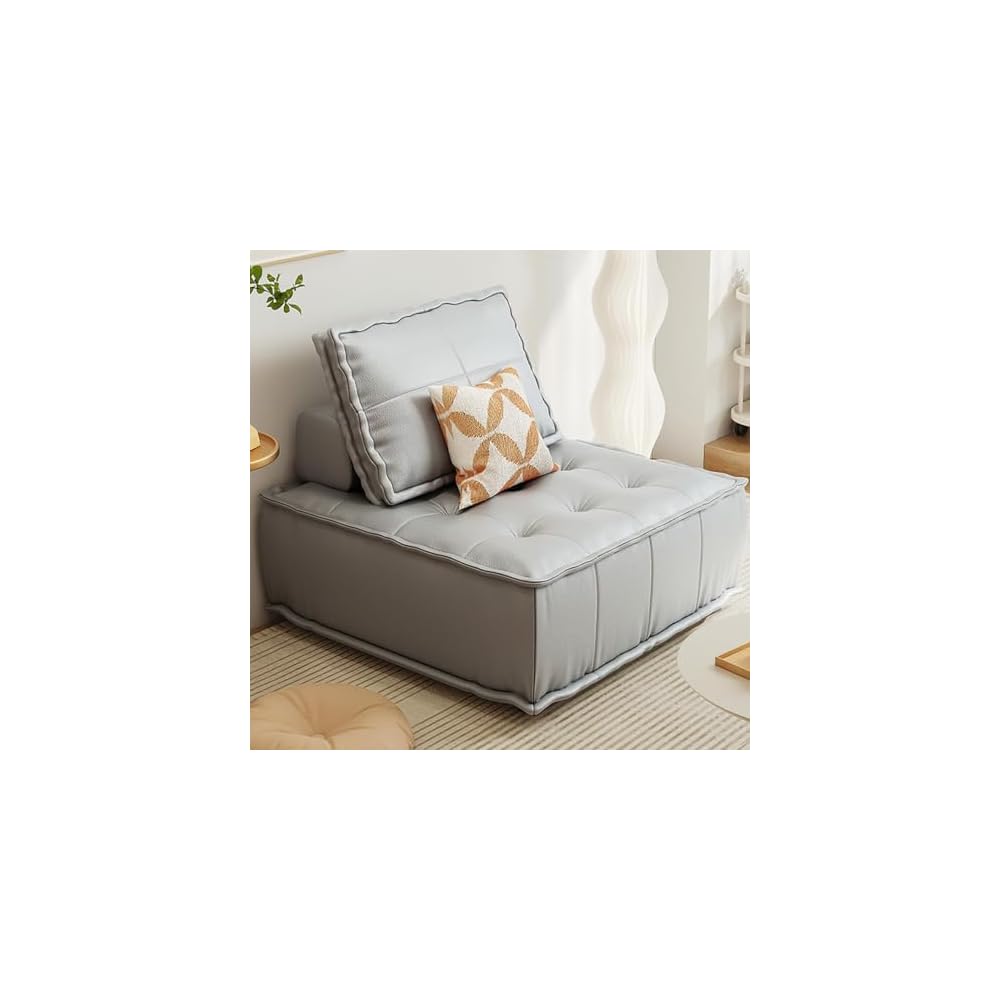 Backrest Floor Chair Floor Sofa Chair Japanese Floor Lazy Sofa Chair Floor Balcony Sofa Lounge Chair Sleeper for Home Living Room Furniture Reading Watching D-72x72cm