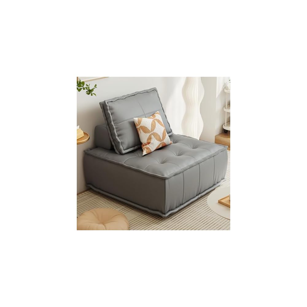 Backrest Floor Chair Floor Sofa Chair Japanese Floor Lazy Sofa Chair Floor Balcony Sofa Lounge Chair Sleeper for Home Living Room Furniture Reading Watching D-72x72cm