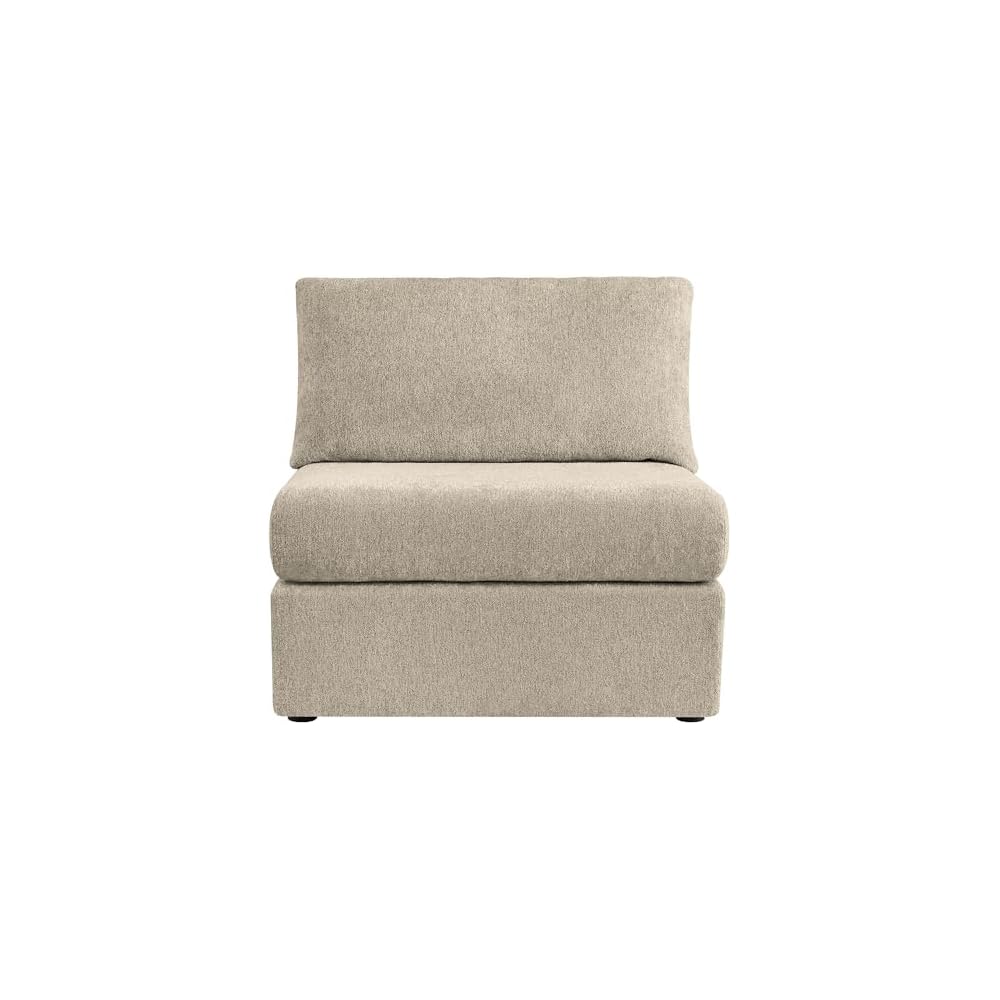 CHITA Extra Large Sectional Couches for Living Room, Armless Chair Middle Module for Modular Sectional, Chenille in Taupe