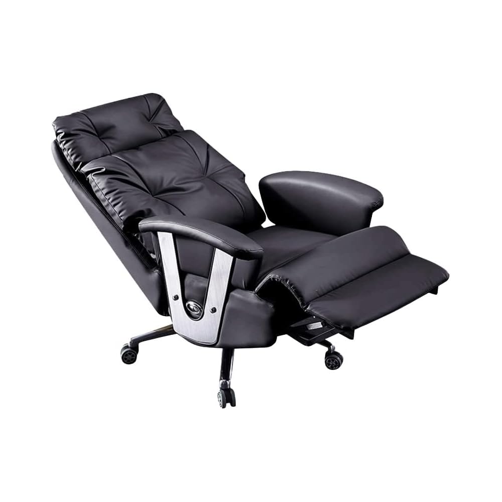 Electric Full Reclining Office Chair with Footstool Management(D)