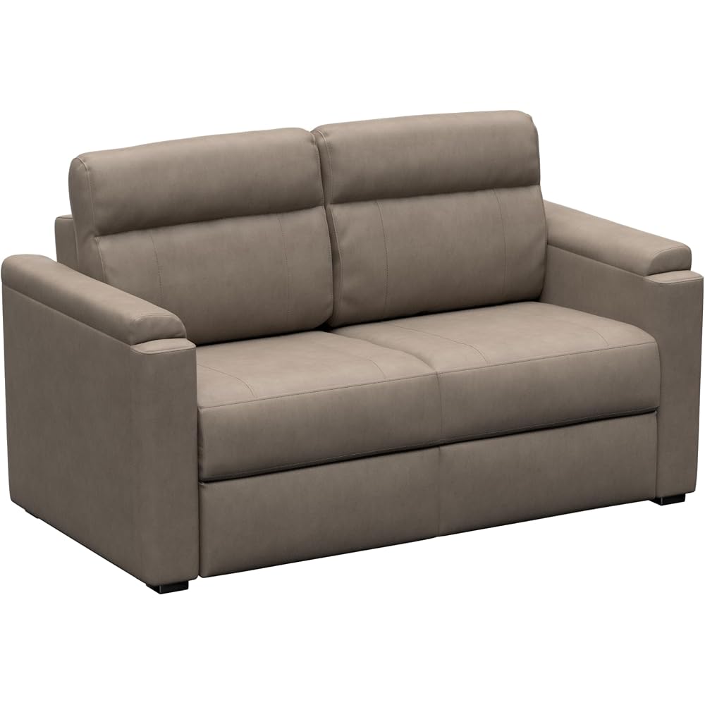 Thomas Payne Signature Heritage Series 62" Driftwood RV Clickback Sleeper Sofa with Automatic, Adjustable Fold-Out Legs, Four Reclining Positions, Easy Transition - 2024044222